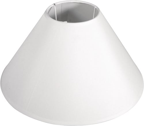 [A-014118] Lampenkap Rond Wit 22,5x14 cm