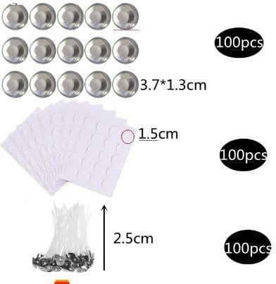 [A-023337] Aluminiumcupjes Ronde waxinelichtjes 100 stuks