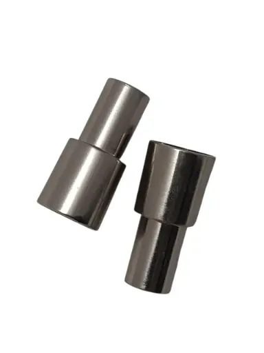 [A-026017] Kandelaar Zilver 2,2/1,8x5 cm set 2 stuks