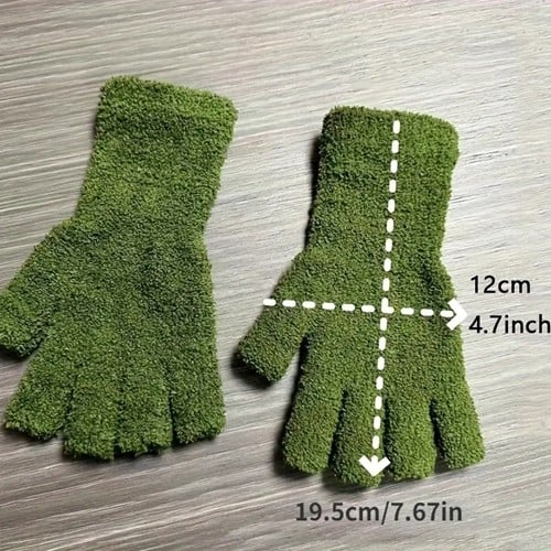 [A-027327] Vingerloze handschoenen fleece 1 maat eenmalig