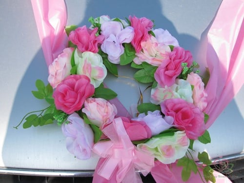 [A-010408] Autodecoratie Zijden Roze 6610 