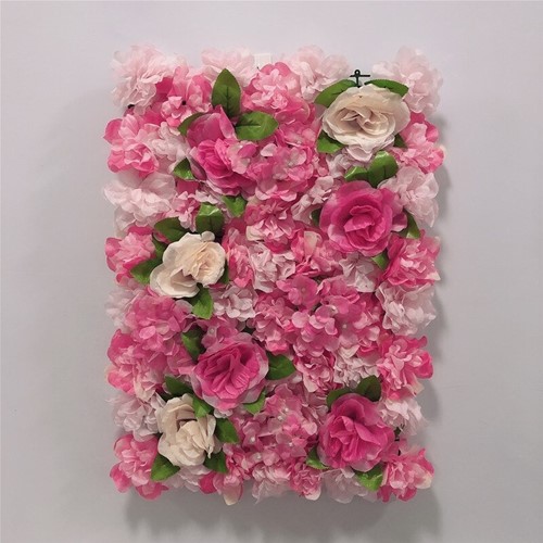 [A-023000] Flowerwall 40x60 cm D Pink Champagne Roos Hortensia