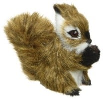 [A-027160] Eekhoorn Bruin Lichtbruin op clip 7.5x3.5x8 cm per stuk