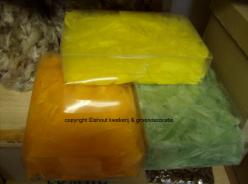 [A-002032] Veertjes Echte veertjes Oranje Diverse kleuren 5 gram