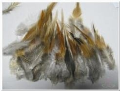 [A-004505] Hanenveren bruin 5-15 cm 3 gram