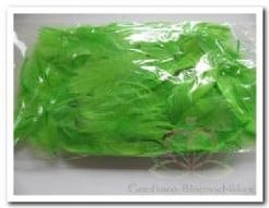 [A-007381] Veren Echte veertjes Groen 5-10 cm 5 gram