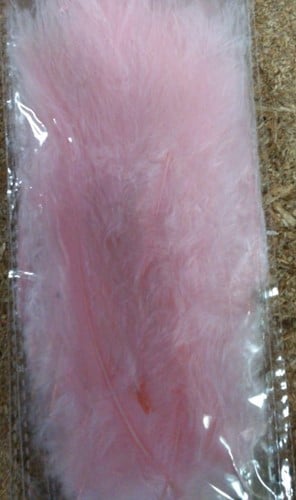[A-019272] Veren Echte veertjes Fluffy Lichtroze 5-10 cm 15 stuks