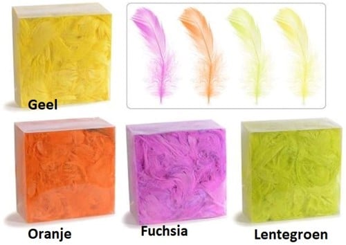 [A-023835] Veren Echte veertjes LenteGroen 20 gram