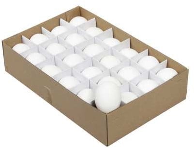 [A-023944] Kippeneieren Wit 24 stuks leeggeblazen voor decoratie