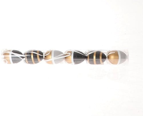 [A-023953] Paasei hangers Zwart Goud 6 stuks