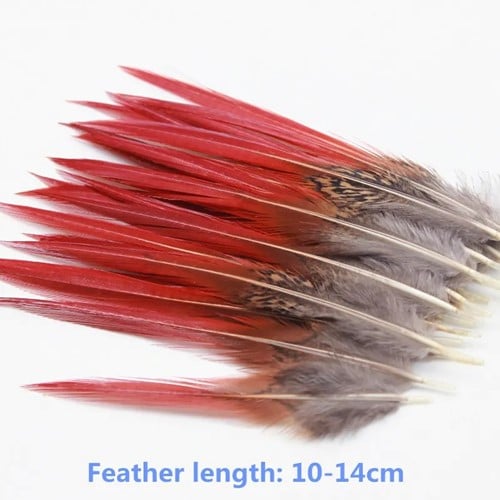 [A-025467] Luxe Veertjes Roodbruin voor Dromenvanger ca. 15 stuks