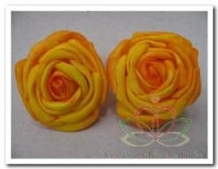 [A-006311] Foamroos Geel 5x4 cm 6 stuks