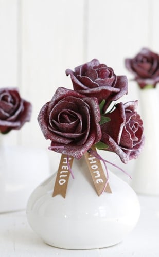 [A-007696] Foamroos Emilia Antique Burgundy Doos 42 stuks