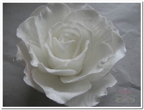 [A-008083] foam Rose Sophie 15cm snow White Doos12 voordeelpak