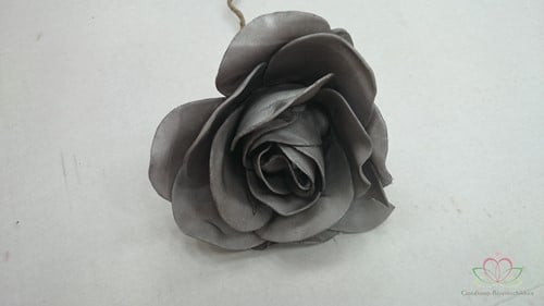 [A-010221] Foamroos Chic Grey 12 cm per stuk