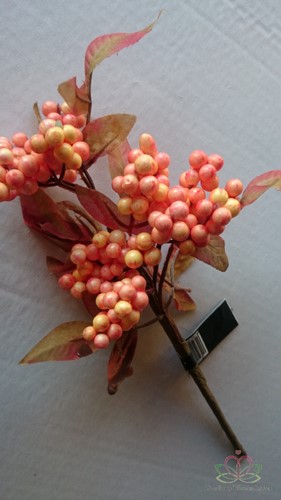 [A-010402] Bessenpick Perzik Kunstbloem per stuk