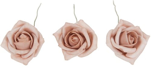 [A-010481] Foamroos Diverse Kleuren 6 cm zak 6 stuks