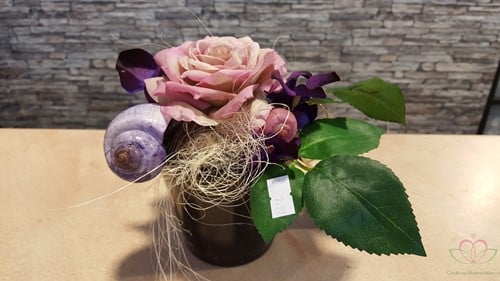 [A-012445] Zijden Roos Beauty Mauve knop per stuk