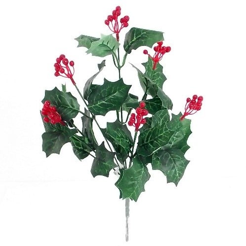 [A-013012] Hulst Groen met besjes Zijdenbloem bundel 7 stuks