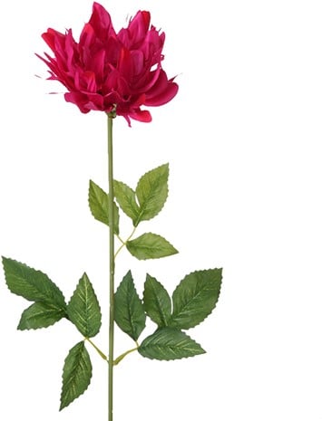 [A-013736] Dahlia Shaggy Fuchsia Zijden per stuk