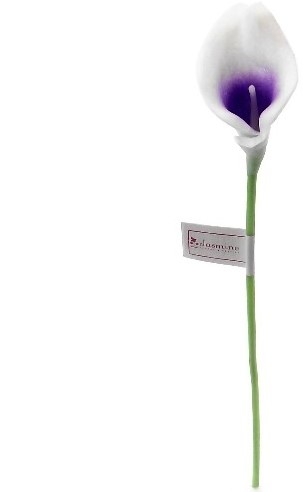 [A-014569] Calla Real Touch Wit Lila 7 cm 37 cm lang per stuk
