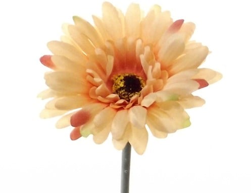 [A-015490] Gerbera Peach Zijdenbloem 54 cm per stuk