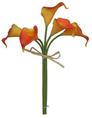 [A-015771] Calla Real Touch Oranje Flame 35 cm lang per stuk