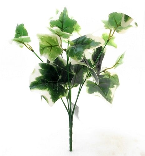 [A-016041] Hedera Bonte Klimop Pick Zijdenbloem bundel 33 cm