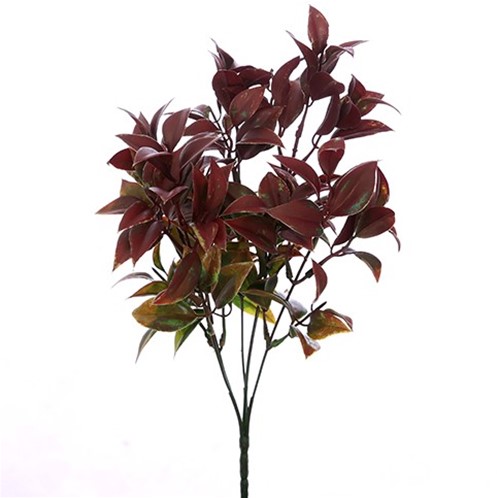 [A-016043] Ruscus Bush Rood Groen Corsagevuller 33 cm