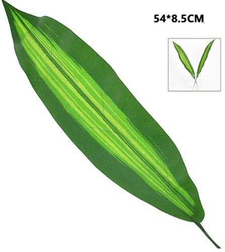 [A-016338] Aspidistrablad 2-tone Botanical Style 54x8,5 cm per stuk