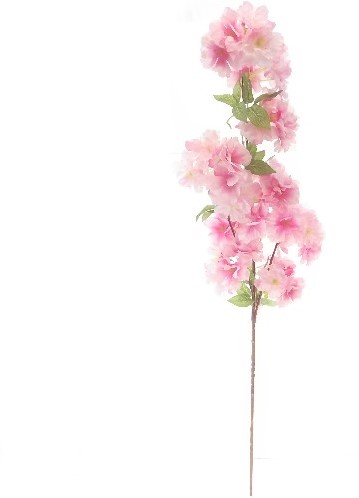 [A-016609] Bloesem Tak Lichtroze Zijdenbloem 104 cm