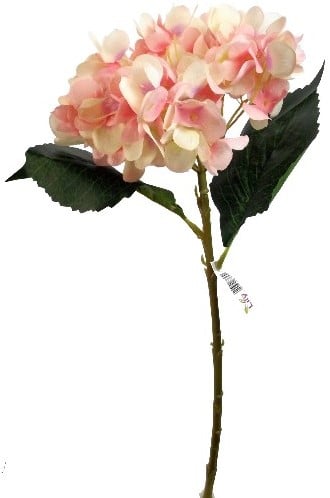 [A-016621] Hortensia Hydrangea Peach Zijdenbloem Single 46 cm
