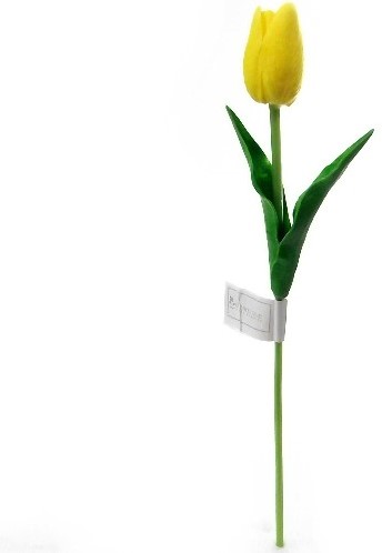 [A-016662] Tulpen Real Touch Geel Luxe Siliconen Latex per stuk 34 cm