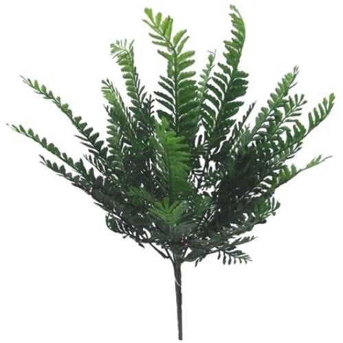 [A-017407] Varen Fern Bush Donkergroen Botanical Style 45 cm per stuk