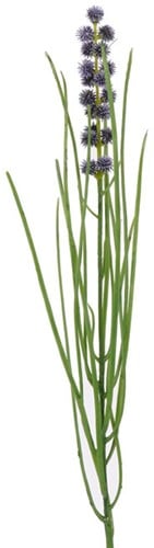 [A-019525] Grasbundel Blauw Bloeiend Zijdenbloemen 50 cm 