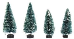 [A-023600] Dennenboompjes besneeuwd, 9+12 cm gesorteerd 4st Succulent
