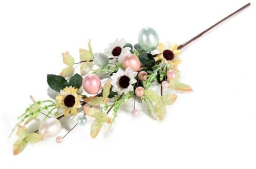 [A-023833] Paastak met zonnebloemen en gekleurde eieren ca. 53 cm
