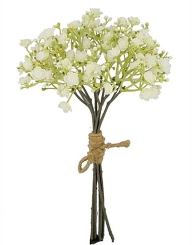 [A-025788] Gipskruid Cream Dry Color Kunstbloem 29 cm Bundel 