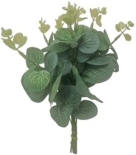 [A-027457] Eucalyptus 21 cm , 10st Kunst zijde bloemenen voor bloemstuk of corsages