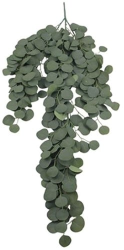 [A-027545] Hanger vuller Grote hanger Eucalypthus 127cm groen Groene hangplant van zijde
