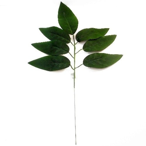 [A-019178] FLOCKED LEAF 50cm /st Boeketvuller Zijdebladeren