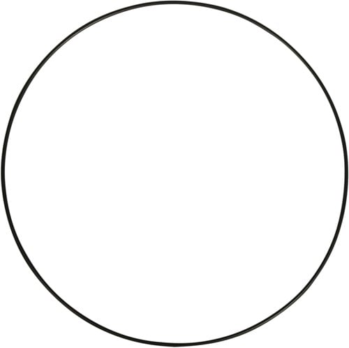 [A-019565] Metalen ring Zwart gelakt 25 cm per stuk