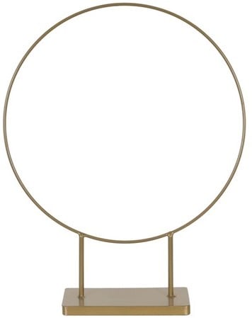 [A-019568] Rond frame op voet Large Goud 57,5x12x68,5 cm per stuk 