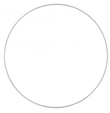 [A-022243] Metalen ring Zilver gelakt Grote ring 60 cm per stuk