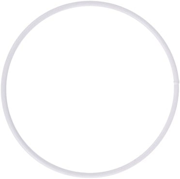 [A-023597] Metalen ring Wit gelakt 10 cm per stuk