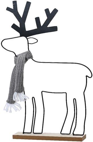 [A-027166] Metalen frame Rendier 15x28x40 cm per stuk