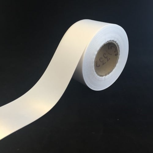 [A-018790] Enkelsatijn Wit Soepel voor lintprinters 40 mm x 25 m