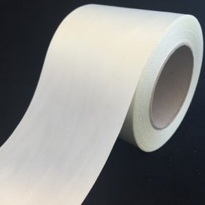 [A-018791] Enkelsatijn Ivoor Stevig voor lintprinters 75 mm x 25 m