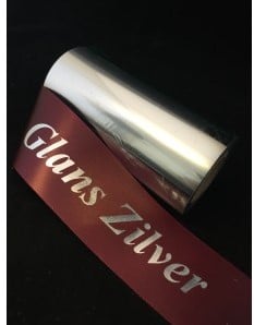 [A-018809] Inkt voor lintprinters Transferfilm Glans Zilver 100 m x 100 mm Grote kern