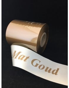 [A-018824] Inkt voor lintprinters Transferfilm Mat Goud 300 m x 90 mm Grote kern